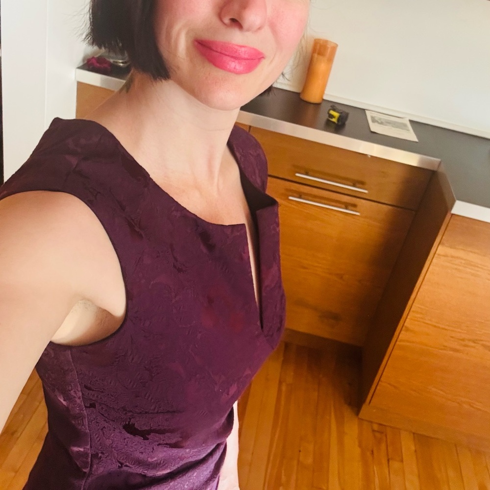 Le Chateau Purple Sleeveless Dress